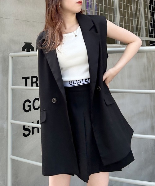 INGNI（イング）の「Backオープンベスト(セットアップ対応)（ベスト・レディース・ブラック/グレー/ブラウン系その他2・M）」の5枚目の写真