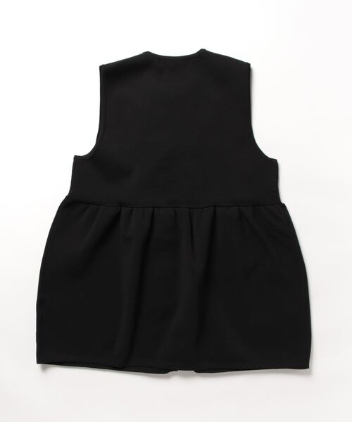 DIARIUM（ディアリウム）の「フロントフリルニットジレ（ベスト・レディース・ブラック/ネイビー/オフホワイト・M）」の4枚目の写真