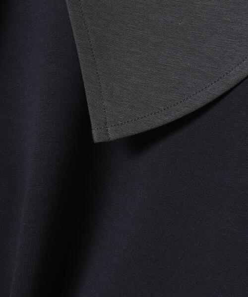 LANVIN en Bleu（ランバンオンブルー）の「ビックカラークロップドカットソー（Tシャツ/カットソー・レディース・ネイビー/ブラック・38）」の17枚目の写真