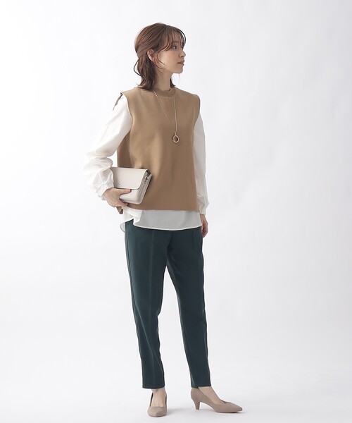 DRESKIP（ドレスキップ）の「◆【2点セット/単品使いも可】スポンディッシュベスト＋ブラウス（その他トップス・レディース・ブルー/ベージュ/ブラック・02/03）」の10枚目の写真