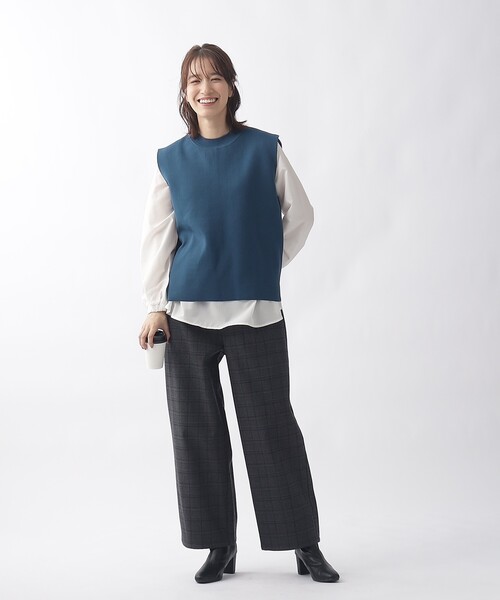 DRESKIP（ドレスキップ）の「◆【2点セット/単品使いも可】スポンディッシュベスト＋ブラウス（その他トップス・レディース・ブルー/ベージュ/ブラック・02/03）」の16枚目の写真