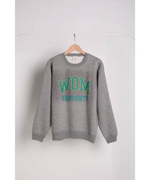 WoM（ワム）の「UNIVERSITY WOM  SWEAT（スウェット・レディース・バーガンディー/ヘザーグレー・SMALL/MEDIUM/LARGE）」の5枚目の写真