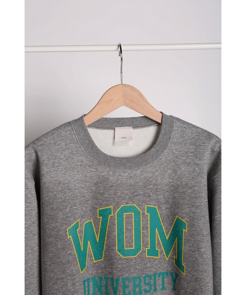 WoM（ワム）の「UNIVERSITY WOM  SWEAT（スウェット・レディース・バーガンディー/ヘザーグレー・SMALL/MEDIUM/LARGE）」の7枚目の写真