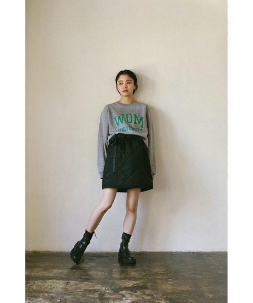 WoM（ワム）の「UNIVERSITY WOM  SWEAT（スウェット・レディース・バーガンディー/ヘザーグレー・SMALL/MEDIUM/LARGE）」の10枚目の写真