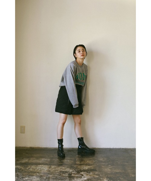 WoM（ワム）の「UNIVERSITY WOM  SWEAT（スウェット・レディース・バーガンディー/ヘザーグレー・SMALL/MEDIUM/LARGE）」の11枚目の写真