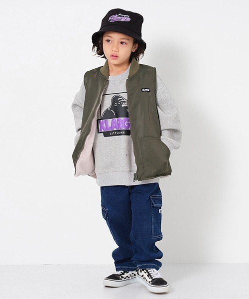 XLARGE KIDS（エクストララージキッズ）の「ペナントロゴハット（ハット・キッズ・ブラック/ベージュ/ネイビー・S(48-52cm)/M(52-56cm)）」の17枚目の写真