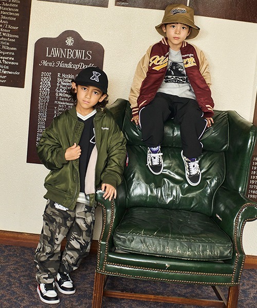 XLARGE KIDS（エクストララージキッズ）の「ペナントロゴハット（ハット・キッズ・ブラック/ベージュ/ネイビー・S(48-52cm)/M(52-56cm)）」の15枚目の写真