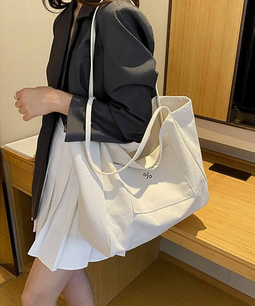 NANEA(ナネア)の「キャンバストートバッグ(トートバッグ・レディース・ホワイト/ブラック・フリー)」の20枚目の写真