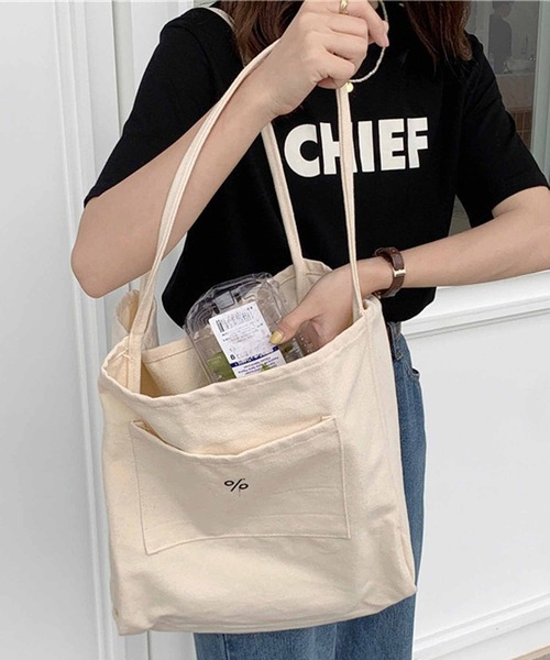 NANEA(ナネア)の「キャンバストートバッグ(トートバッグ・レディース・ホワイト/ブラック・フリー)」の7枚目の写真