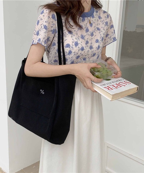 NANEA(ナネア)の「キャンバストートバッグ(トートバッグ・レディース・ホワイト/ブラック・フリー)」の14枚目の写真