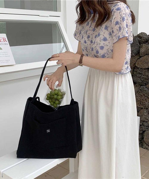 NANEA(ナネア)の「キャンバストートバッグ(トートバッグ・レディース・ホワイト/ブラック・フリー)」の15枚目の写真