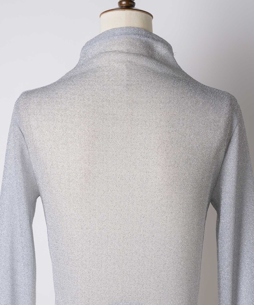 VIOLETTA(ヴィオレッタ)の「ラメカットソークロップドトップス(Tシャツ/カットソー・レディース・ホワイト/シルバー/レッド・FREE)」の11枚目の写真