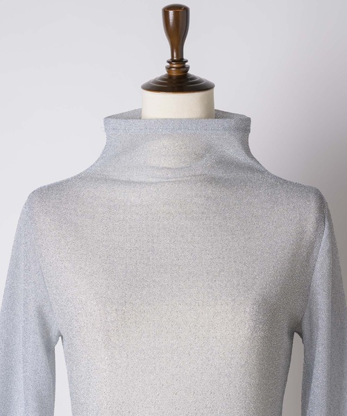 VIOLETTA(ヴィオレッタ)の「ラメカットソークロップドトップス(Tシャツ/カットソー・レディース・ホワイト/シルバー/レッド・FREE)」の7枚目の写真