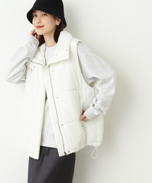 N.（N. Natural Beauty Basic）（エヌエヌナチュラルビューティーベーシック）の「◆スタンドネック中綿ロングベスト（ベスト・レディース）」
