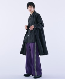 ロングレイヤードシャツ