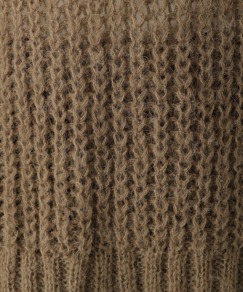 LEPSIM（レプシィム）の「3ゲージモヘア混透かしプルオーバー　971247（ニット/セーター・レディース・ピンク/キナリ/モカ・FREE）」の6枚目の写真