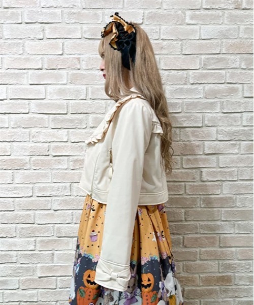 axes femme（アクシーズファム）の「フリル合皮ライダース（ライダース