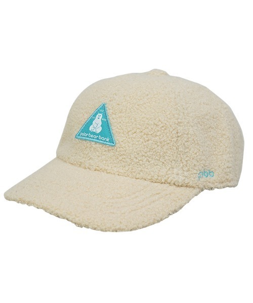 salle de bal（サルデバル）の「POLAR BEAR BANK / ポーラーベアバンク ボアキャップ ボア トライアングルネーム CAP PBB 005 MMI（キャップ・レディース・ベージュ/グレー/アイボリー/ライトグレー/ブラック・FREE）」の5枚目の写真
