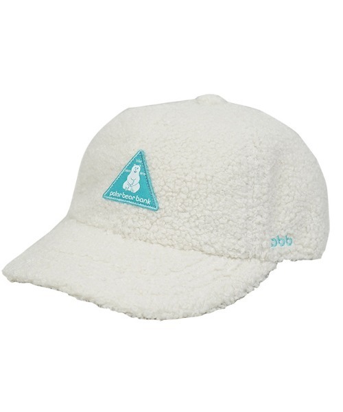 salle de bal（サルデバル）の「POLAR BEAR BANK / ポーラーベアバンク ボアキャップ ボア トライアングルネーム CAP PBB 005 MMI（キャップ・レディース・ベージュ/グレー/アイボリー/ライトグレー/ブラック・FREE）」の2枚目の写真