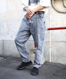 ZIP FIVE | ストレッチワイドバルーンバギーイージーパンツ/スケーターパンツ(デニムパンツ)