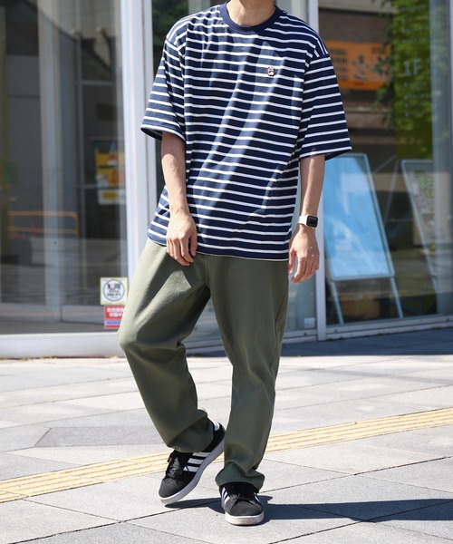 パンツ jey ZIP FIVE】 ストレッチ ワイド バギー イージーパンツ / スケーター