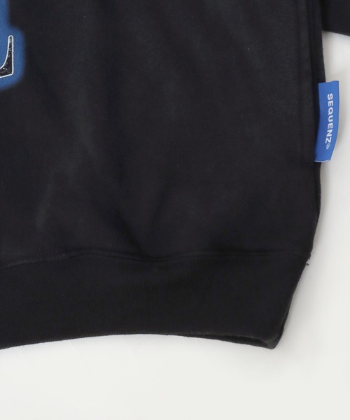 SEQUENZ（シークエンズ）の「SEQUENZ/シークエンズ オーバーサイズ ヴィンテージライク バンド 裏起毛 スウェットパーカー フーディー レディース メンズ（パーカー・メンズ・ブラック/ブラック系その他・L/LL/M）」の11枚目の写真