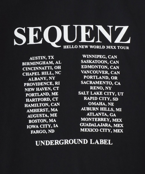 SEQUENZ（シークエンズ）の「SEQUENZ/シークエンズ オーバーサイズ ヴィンテージライク バンド 裏起毛 スウェットパーカー フーディー レディース メンズ（パーカー・メンズ・ブラック/ブラック系その他・L/LL/M）」の18枚目の写真