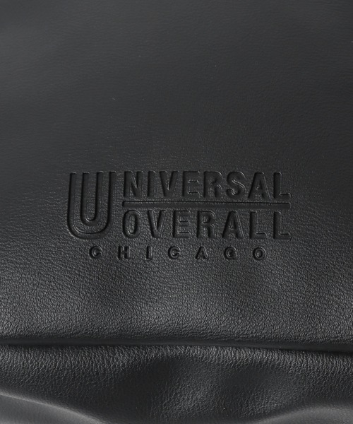 UNIVERSAL OVERALL（ユニバーサルオーバーオール）の「UNIVERSAL OVERALL/ユニバーサルオーバーオール エンボスロゴザイルショルダーバッグ ミニバック（ショルダーバッグ・メンズ・ブラック/ベージュ/ブラウン/グレー・FREE）」の8枚目の写真
