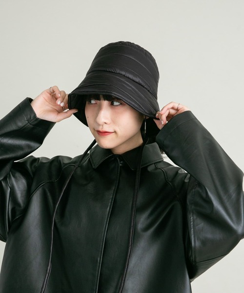 KBF（ケイビーエフ）の「バックドロストバケットHAT（ハット・レディース・ブラック/カーキ/アイボリー・ONE）」の10枚目の写真