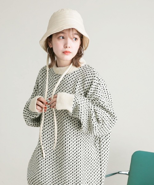 KBF（ケイビーエフ）の「バックドロストバケットHAT（ハット・レディース・ブラック/カーキ/アイボリー・ONE）」の17枚目の写真