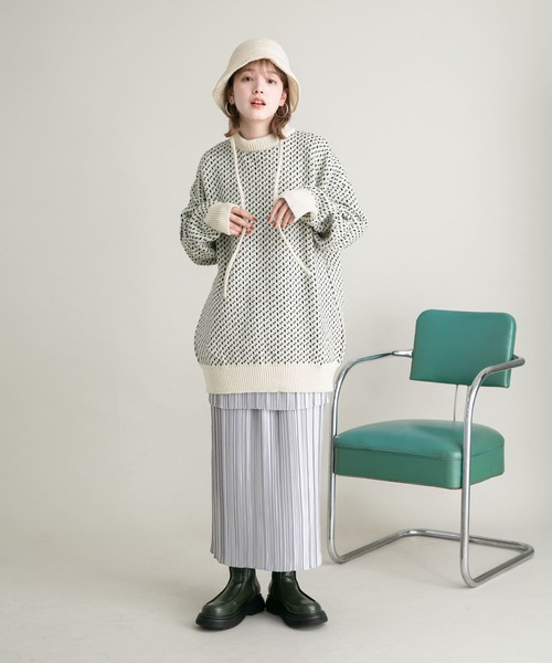 KBF（ケイビーエフ）の「バックドロストバケットHAT（ハット・レディース・ブラック/カーキ/アイボリー・ONE）」の18枚目の写真