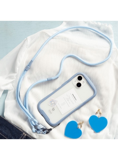 iFace（アイフェイス）の「iFace Hang and ショルダーストラップ(丸紐)（スマホグッズ・レディース・パープル/ブラック/サックスブルー/グリーン/ベージュ・FREE）」の5枚目の写真