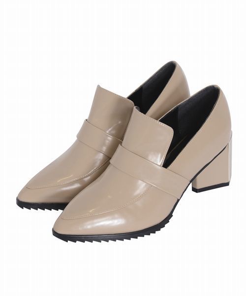 MURUA（ムルーア）の「【SHOES】ﾌﾟﾚｰﾝｶｯﾄﾛｰﾌｧｰ（ローファー・レディース・ベージュ/ボルドー/ブラック/マルチ・23.5cm/22.5cm/24.5cm）」の2枚目の写真