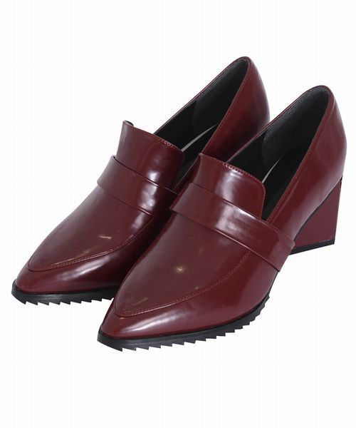 MURUA（ムルーア）の「【SHOES】ﾌﾟﾚｰﾝｶｯﾄﾛｰﾌｧｰ（ローファー・レディース・ベージュ/ボルドー/ブラック/マルチ・23.5cm/22.5cm/24.5cm）」の3枚目の写真