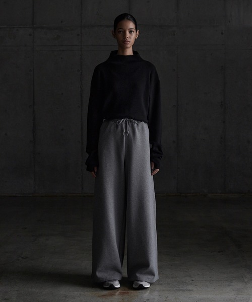 CALLNE（カルネ）の「【CALLNE】 Highgauge Halfbottleneck Knit / ハイゲージハーフボトルネックニット（ニット/セーター・メンズ・チャコールグレー/ブラック・M/L）」の11枚目の写真