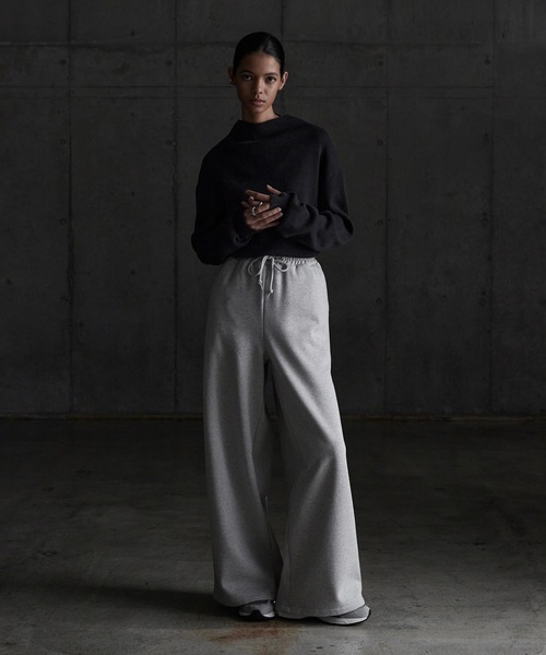 CALLNE（カルネ）の「【CALLNE】 Highgauge Halfbottleneck Knit / ハイゲージハーフボトルネックニット（ニット/セーター・メンズ・チャコールグレー/ブラック・M/L）」の22枚目の写真