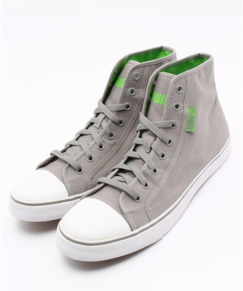 PUMA（プーマ）の「プーマストリートボーラー ミッド (UNISEX)（スニーカー・メンズ・ブルー/ピンク/グレー・23.5cm/24.0cm/23.0cm/24.5cm/25.0cm/26.0cm/25.5cm/27.5cm/28.0cm/28.5cm/27.0cm/26.5cm/29.0cm/22.5cm/30.0cm）」の2枚目の写真