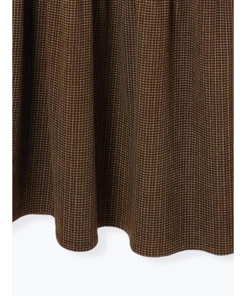 ehka sopo（エヘカソポ）の「チェックコーデュロイジャンパースカート（ワンピース・レディース・ブラック/グリーン/ブラウン・F）」の4枚目の写真