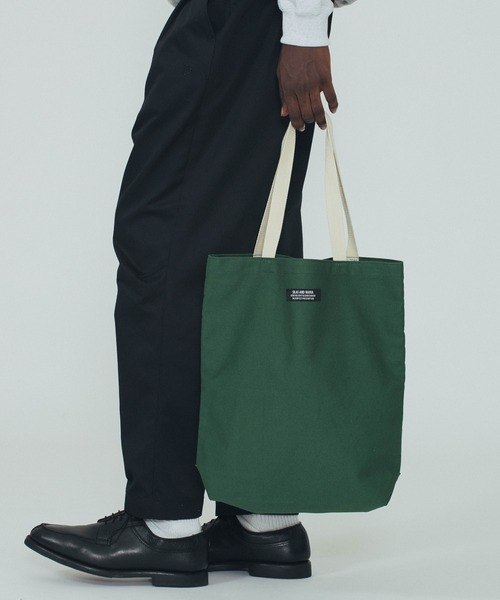 SILAS（サイラス）の「TOTE BAG（トートバッグ・メンズ・ホワイト/グリーン/ブラック・ONE SIZE）」の4枚目の写真