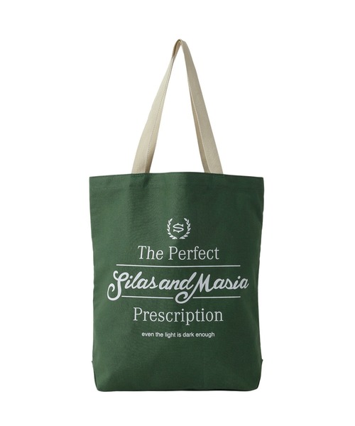 SILAS（サイラス）の「TOTE BAG（トートバッグ・メンズ・ホワイト/グリーン/ブラック・ONE SIZE）」の8枚目の写真