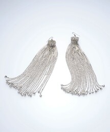 《期間限定》【HARUNOBUMURATA/ハルノブムラタ】STRASSFRINGEPIERCELONG/フリンジロングピアス
