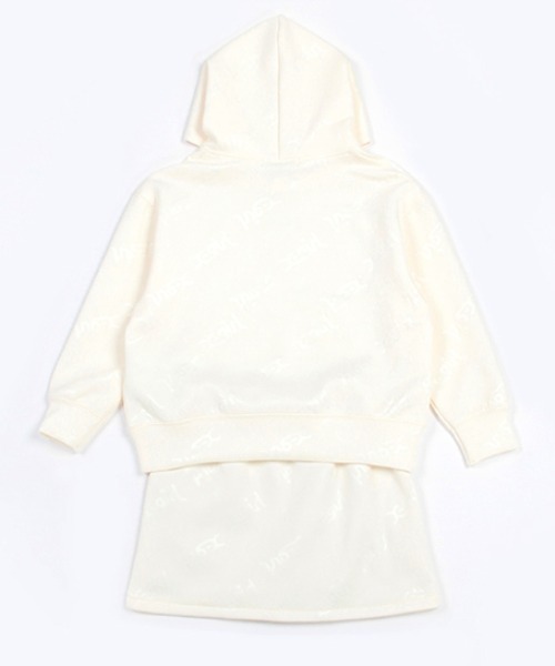 X-girl Stages（エックスガールステージス）の「エンボスロゴパーカ＋スカートＳＥＴ（アンサンブル・キッズ・アイボリー/ブラック・80ｃｍ/100cm/130cm/90cm/110cm/120cm/140cm）」の5枚目の写真