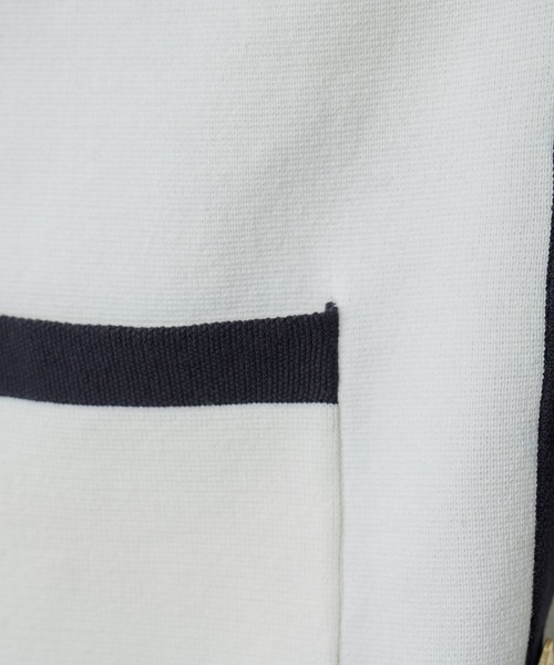 COLLAGE GALLARDAGALANTE（コラージュガリャルダガランテ）の「ミラノリブカーディガン（カーディガン/ボレロ・レディース・オフホワイト/スカイブルー・FREE）」の19枚目の写真