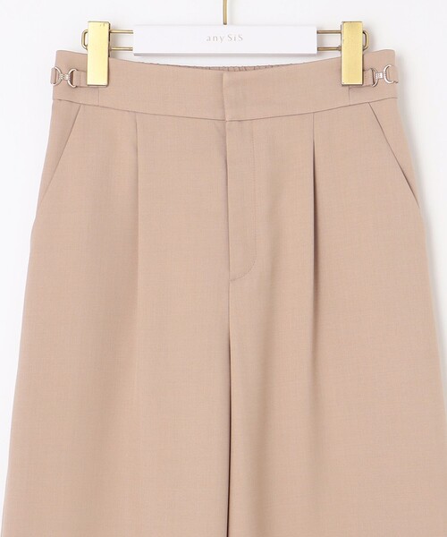 ANY SIS(エニィスィス)の「【洗える】ビットポイント ワイドパンツ(その他パンツ・レディース・アイボリー系/ベージュ系/スカイブルー系/ネイビー系/ダルブルー系・4)」の9枚目の写真