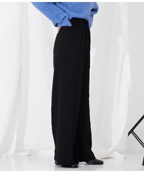 Settimissimo(セッティミッシモ)の「ITALYフクレジャガード リラックス フレアパンツ(その他パンツ・レディース・ブラック/ピンク/アイボリー・FREE)」の15枚目の写真