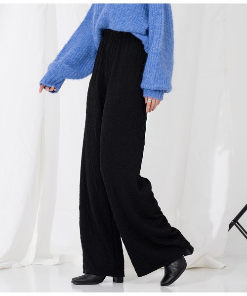 Settimissimo(セッティミッシモ)の「ITALYフクレジャガード リラックス フレアパンツ(その他パンツ・レディース・ブラック/ピンク/アイボリー・FREE)」の16枚目の写真
