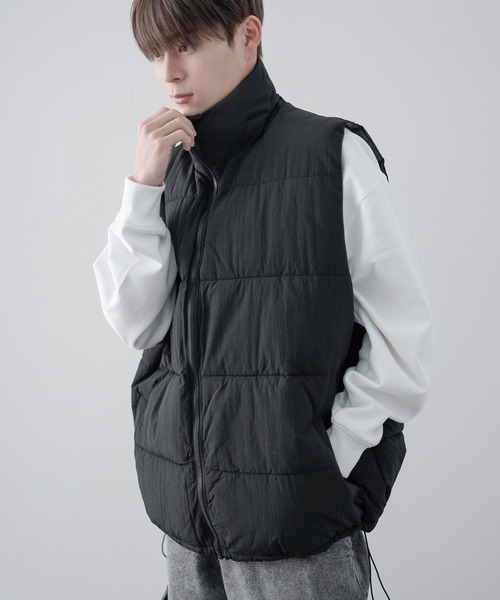 improves（インプローブス）の「ナイロン エコダウンベスト（ダウンベスト・メンズ・ブラウン/ブラック/カーキ・LARGE/MEDIUM/X-LARGE）」の6枚目の写真