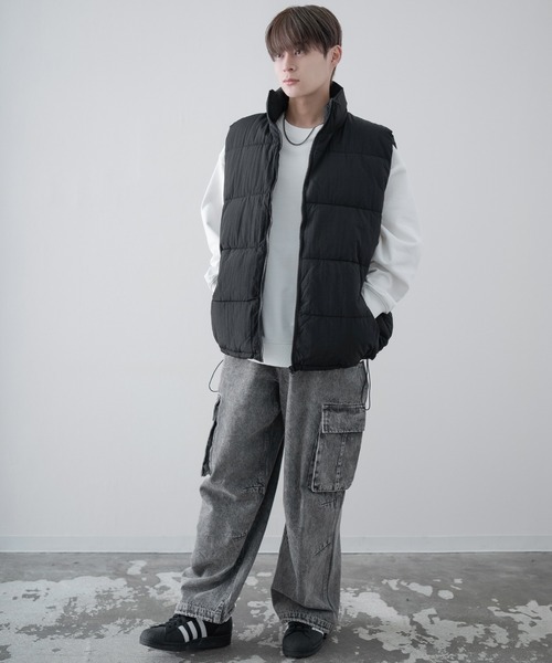 improves（インプローブス）の「ナイロン エコダウンベスト（ダウンベスト・メンズ・ブラウン/ブラック/カーキ・LARGE/MEDIUM/X-LARGE）」の7枚目の写真