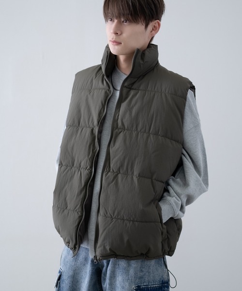 improves（インプローブス）の「ナイロン エコダウンベスト（ダウンベスト・メンズ・ブラウン/ブラック/カーキ・LARGE/MEDIUM/X-LARGE）」の8枚目の写真