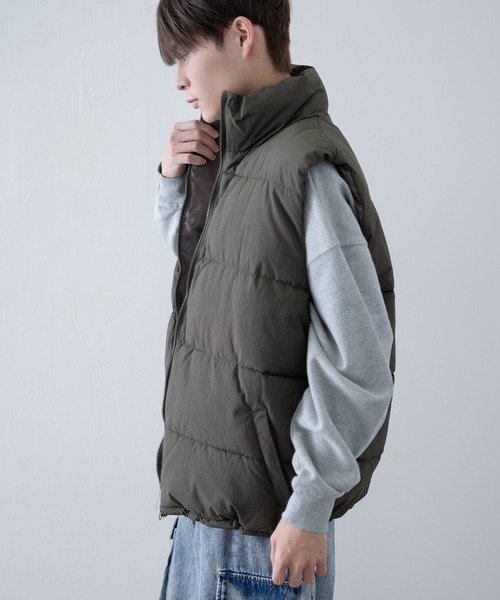 improves（インプローブス）の「ナイロン エコダウンベスト（ダウンベスト・メンズ・ブラウン/ブラック/カーキ・LARGE/MEDIUM/X-LARGE）」の9枚目の写真